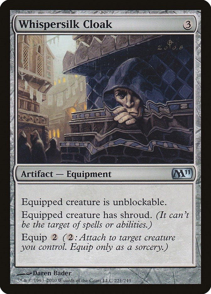Image for Whispersilk Cloak (Magic 2011 (M11)) (221) - Magic: The Gathering