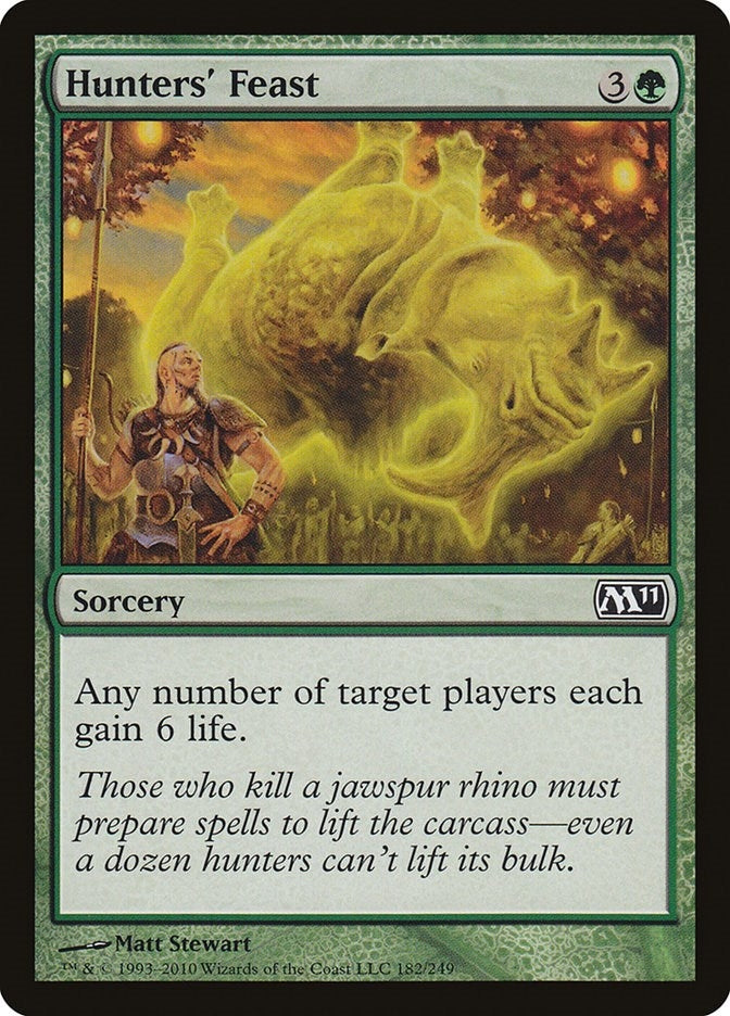 Image for Hunters' Feast (Magic 2011 (M11)) (182) - Magic: The Gathering