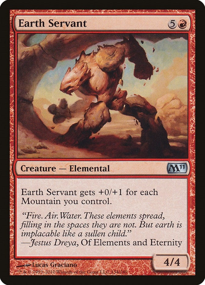 Image for Earth Servant (Magic 2011 (M11)) (134) - Magic: The Gathering