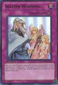 Image for Solemn Warning (Duelist Revolution) (DREV-EN077) - YuGiOh