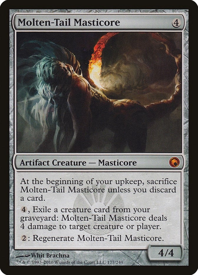 Image for Molten-Tail Masticore (Scars of Mirrodin) (177) - Magic: The Gathering