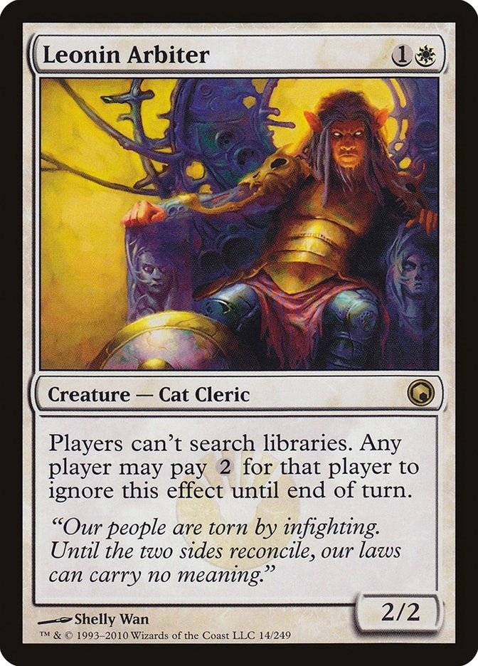 Image for Leonin Arbiter (Scars of Mirrodin) (14) - Magic: The Gathering