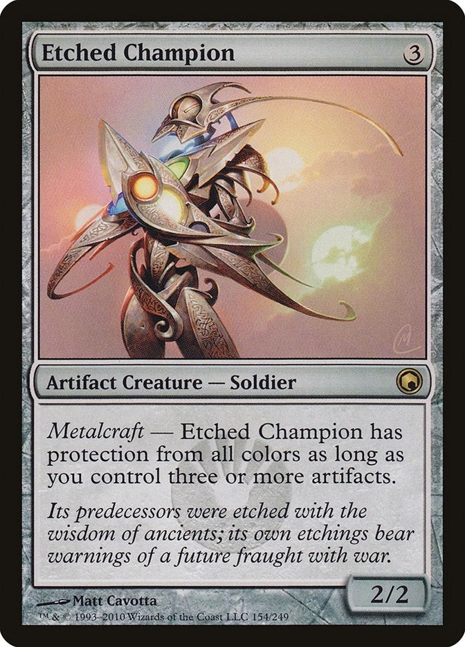 Image for Etched Champion (Scars of Mirrodin) (154) - Magic: The Gathering