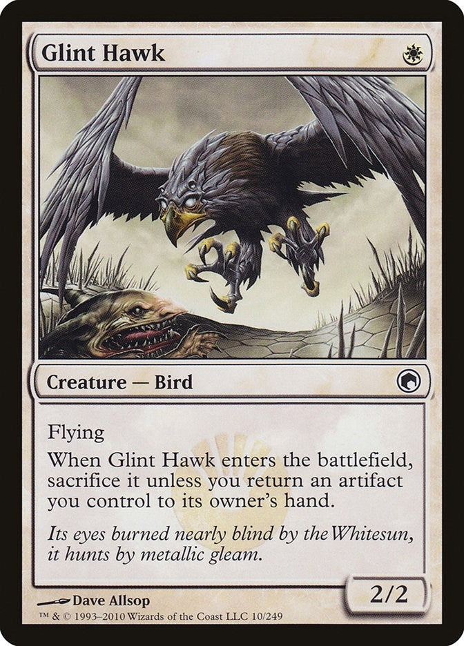 Image for Glint Hawk (Scars of Mirrodin) (10) - Magic: The Gathering