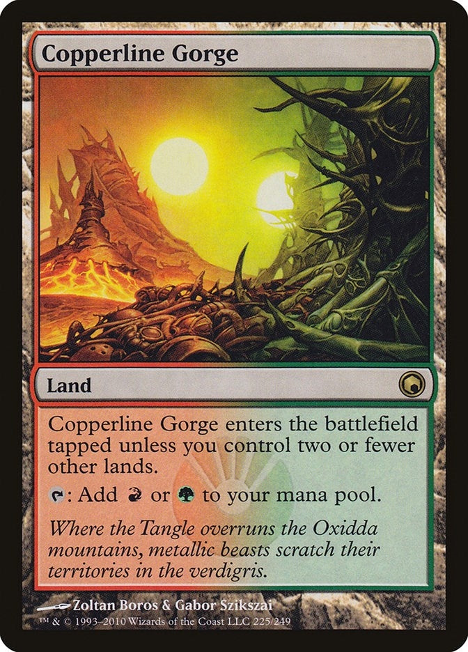 Image for Copperline Gorge (Scars of Mirrodin) (225) - Magic: The Gathering