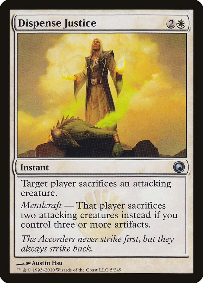 Image for Dispense Justice (Scars of Mirrodin) (5) - Magic: The Gathering