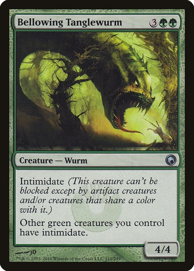Image for Bellowing Tanglewurm (Scars of Mirrodin) (111) - Magic: The Gathering