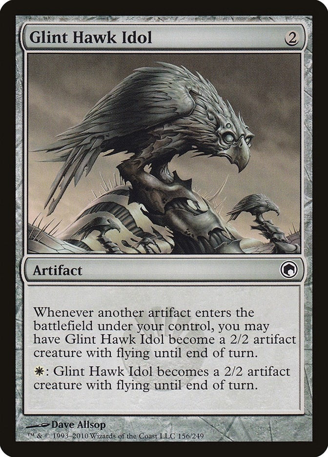 Image for Glint Hawk Idol (Scars of Mirrodin) (156) - Magic: The Gathering