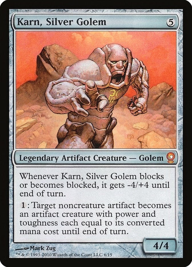 Image for Karn, Silver Golem (From the Vault: Relics) (6) - Magic: The Gathering