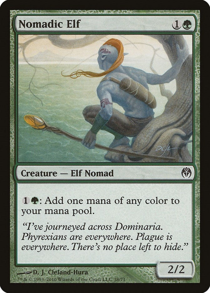 Image for Nomadic Elf (Duel Decks: Phyrexia vs. the Coalition) (38) - Magic: The Gathering
