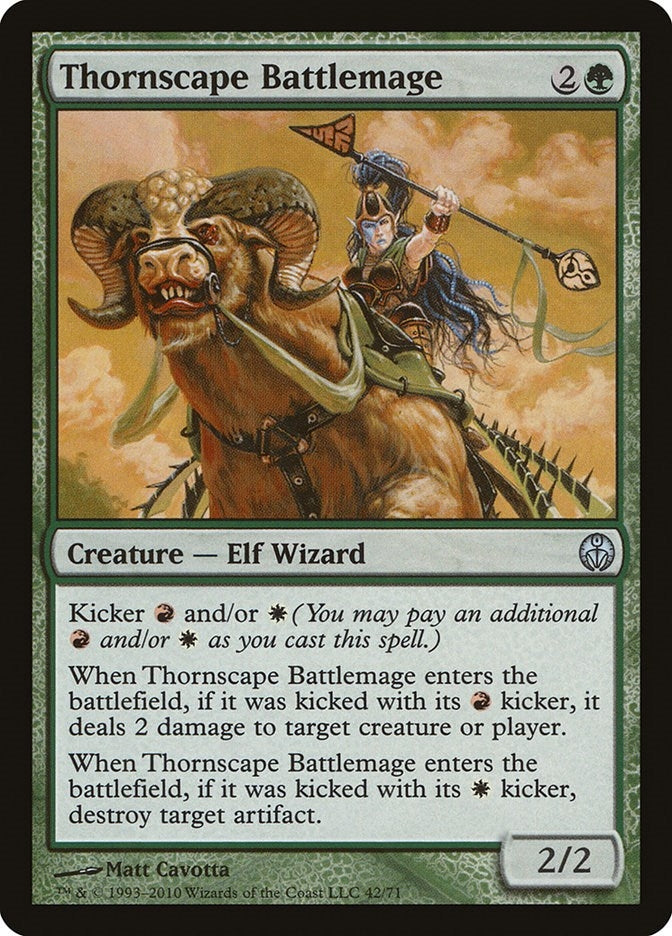 Image for Thornscape Battlemage (Duel Decks: Phyrexia vs. the Coalition) (42) - Magic: The Gathering