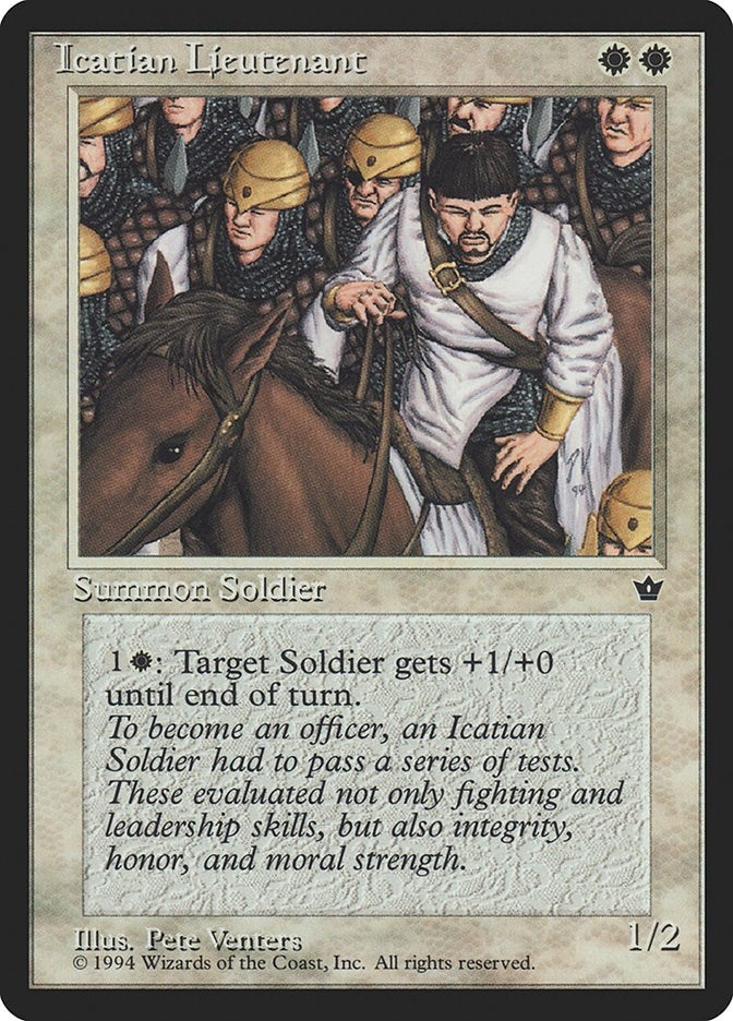 Image for Icatian Lieutenant (Fallen Empires) - Magic: The Gathering