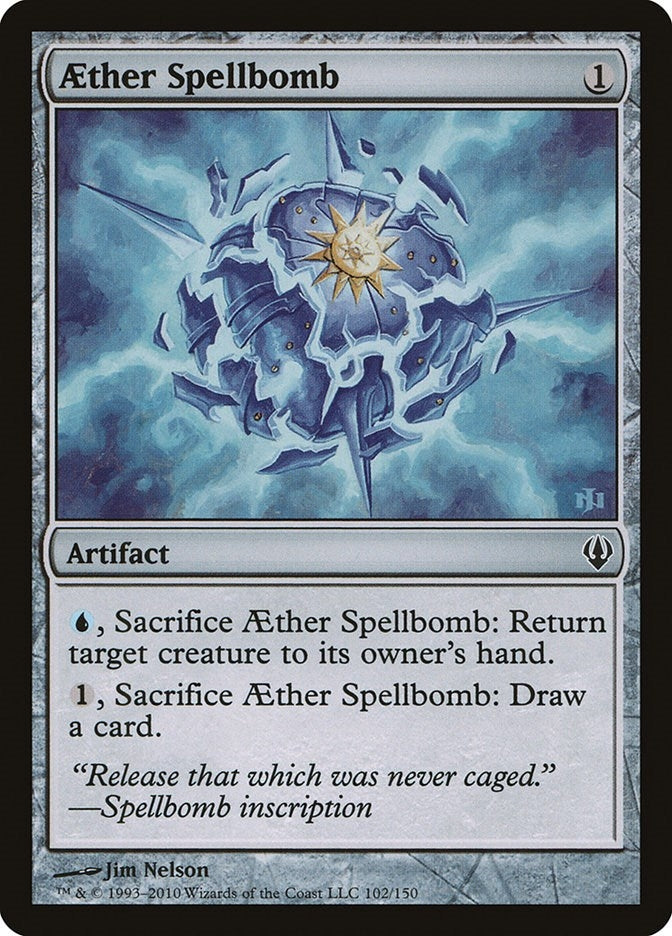 Image for Aether Spellbomb (Archenemy) (102) - Magic: The Gathering