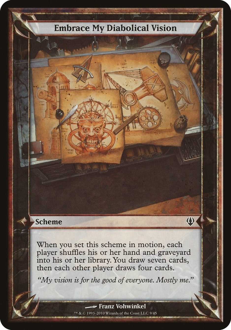 Image for Embrace My Diabolical Vision (Archenemy) (Oversize Cards) - Magic: The Gathering
