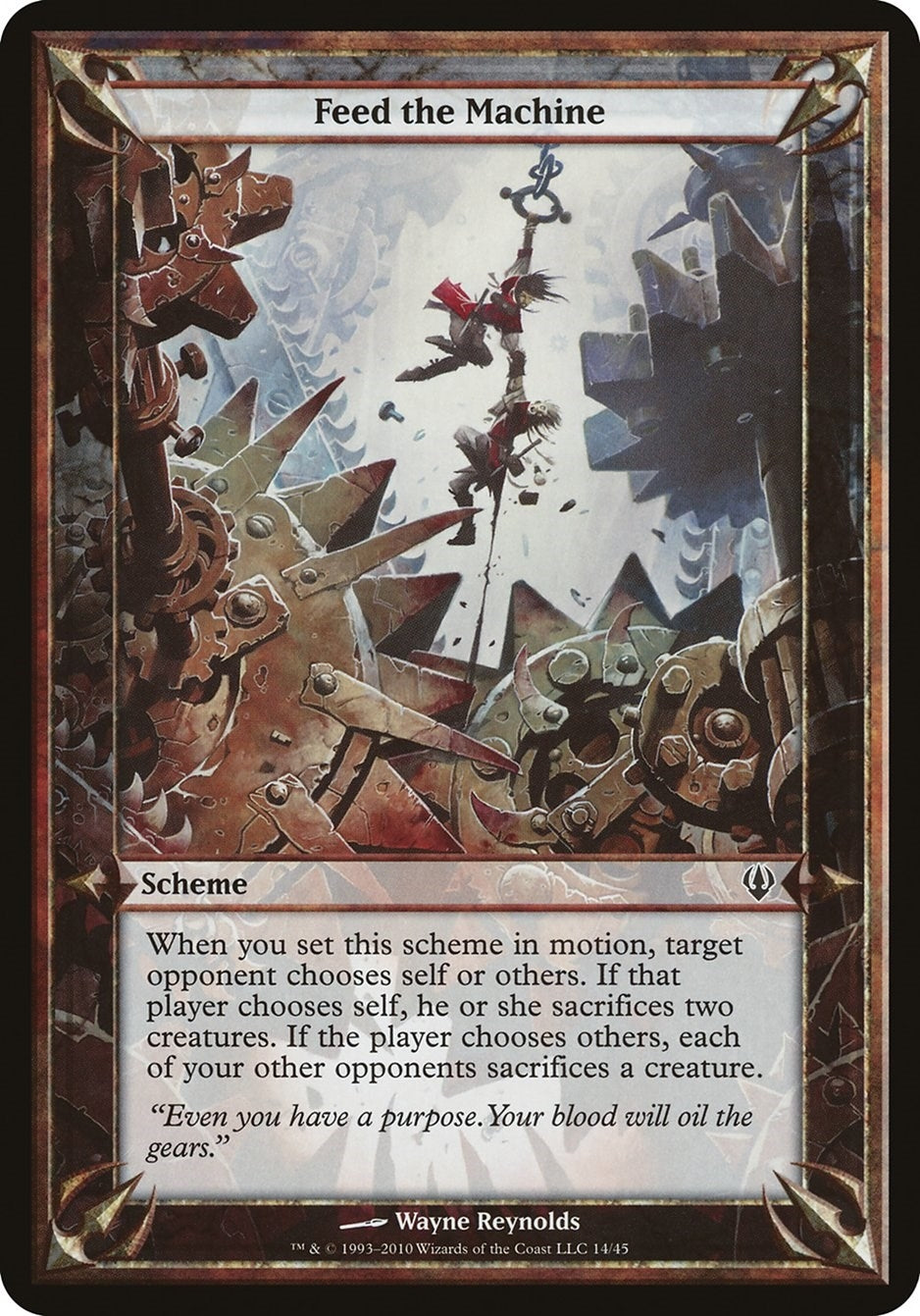 Image for Feed the Machine (Archenemy) (Oversize Cards) - Magic: The Gathering
