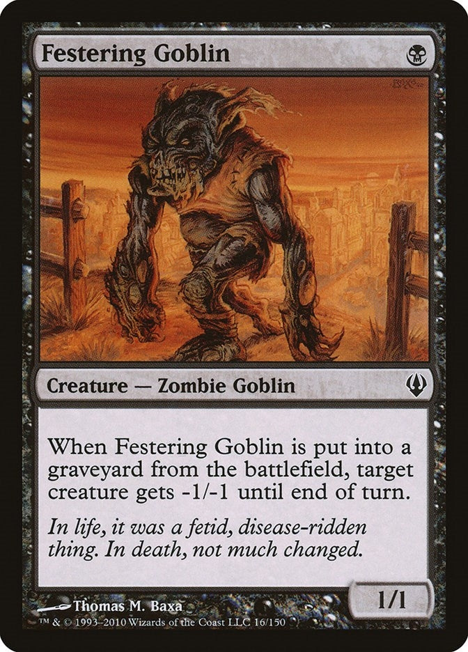 Image for Festering Goblin (Archenemy) (16) - Magic: The Gathering