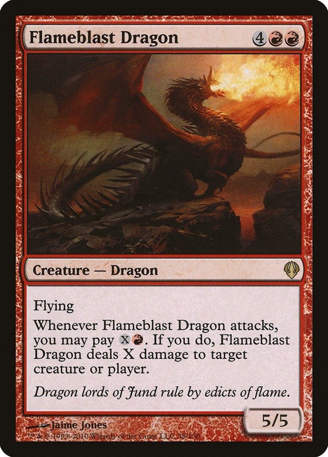 Image for Flameblast Dragon (Archenemy) (38) - Magic: The Gathering