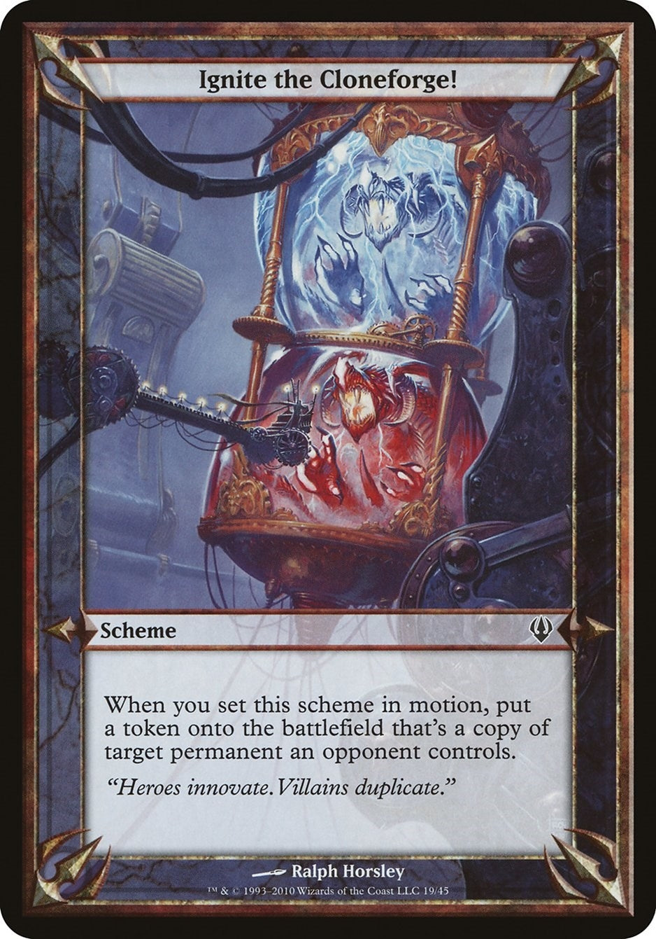 Image for Ignite the Cloneforge! (Archenemy) (Oversize Cards) - Magic: The Gathering