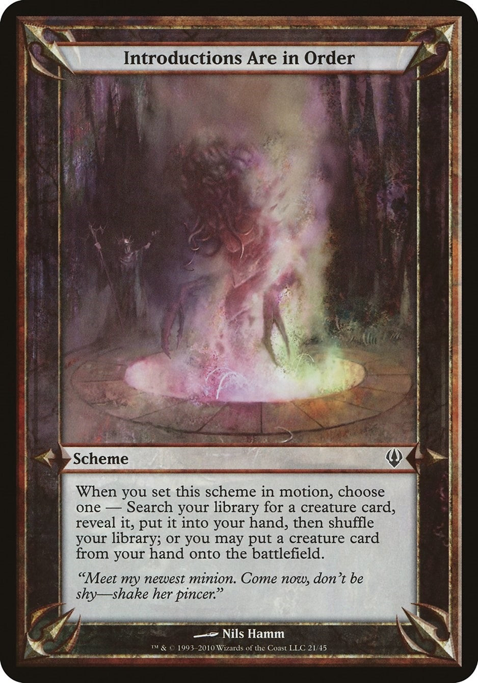 Image for Introductions Are in Order (Archenemy) (Oversize Cards) - Magic: The Gathering