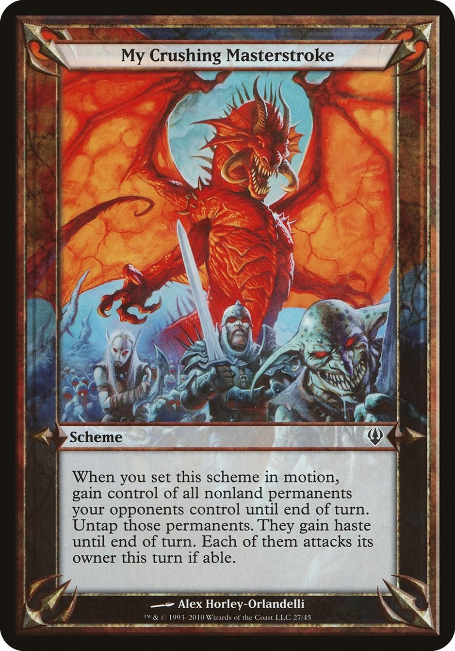 Image for My Crushing Masterstroke (Archenemy) (Oversize Cards) - Magic: The Gathering