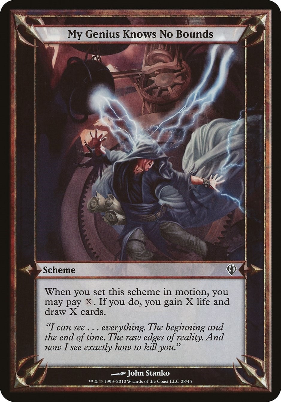 Image for My Genius Knows No Bounds (Archenemy) (Oversize Cards) - Magic: The Gathering