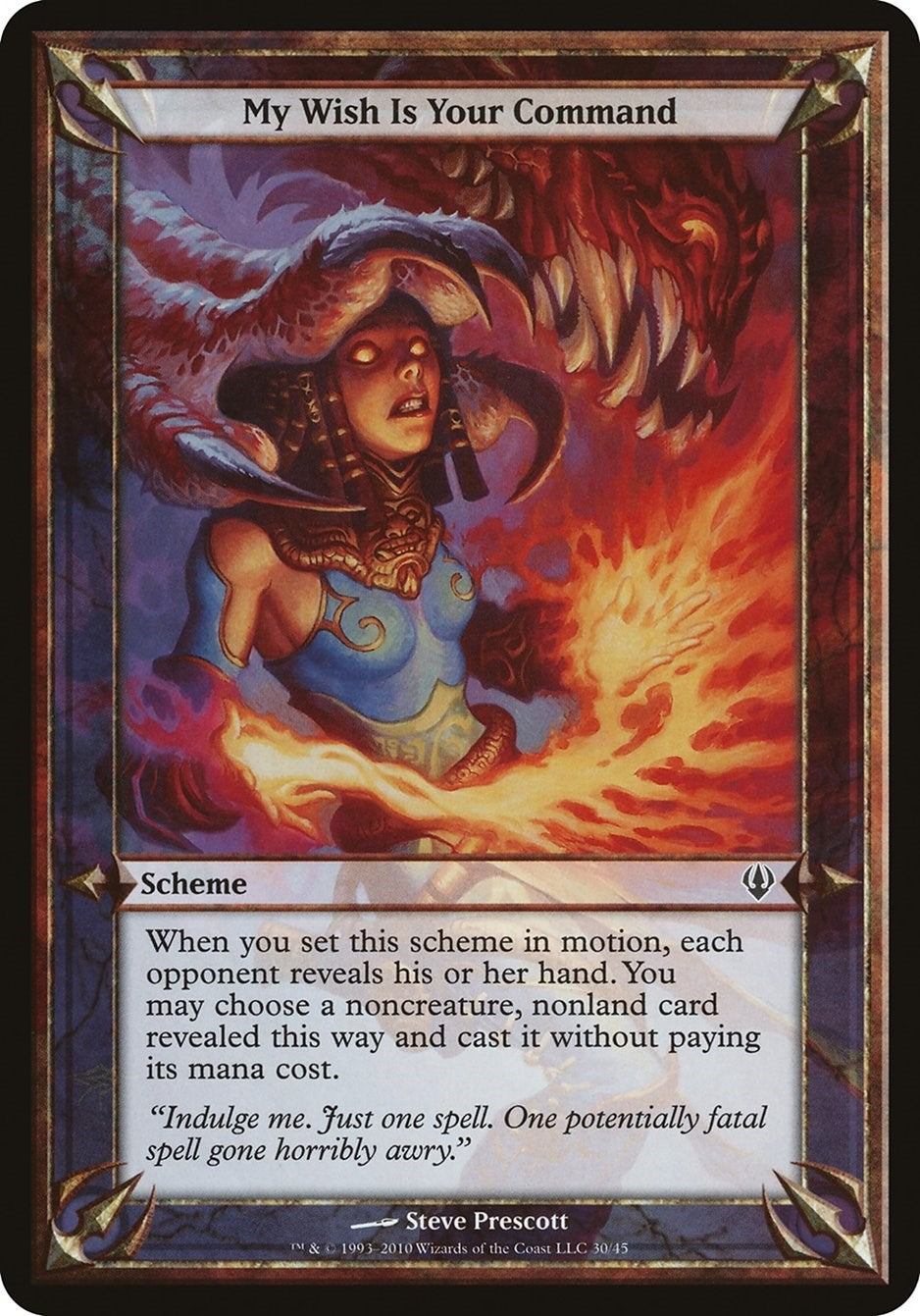 Image for My Wish Is Your Command (Archenemy) (Oversize Cards) - Magic: The Gathering