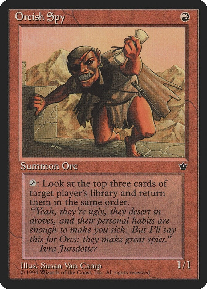 Image for Orcish Spy (Van Camp) (Fallen Empires) - Magic: The Gathering