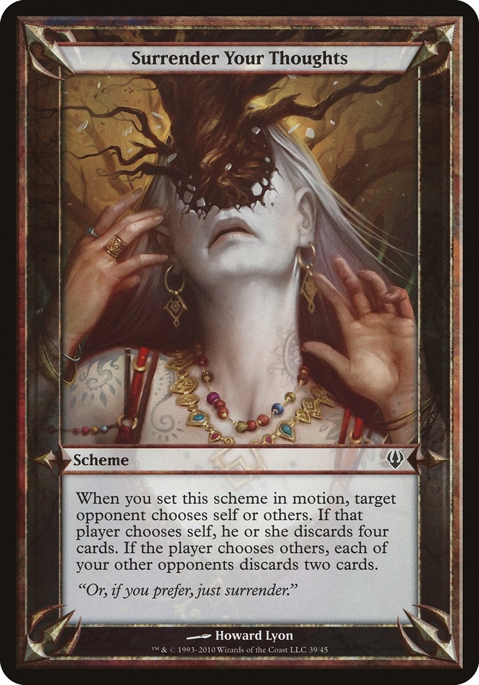 Image for Surrender Your Thoughts (Archenemy) (Oversize Cards) - Magic: The Gathering