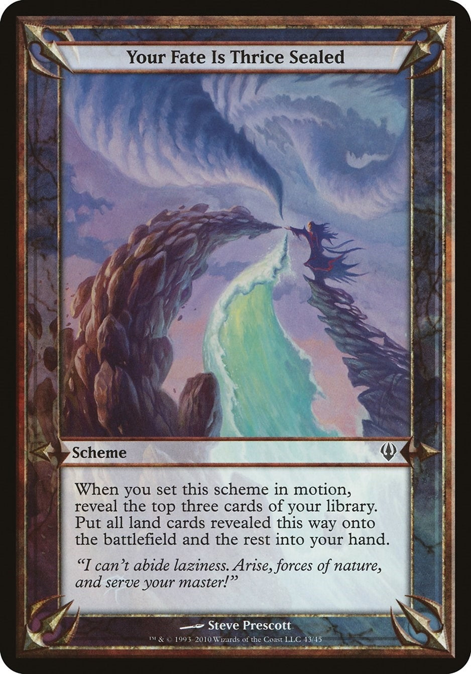 Image for Your Fate Is Thrice Sealed (Archenemy) (Oversize Cards) - Magic: The Gathering