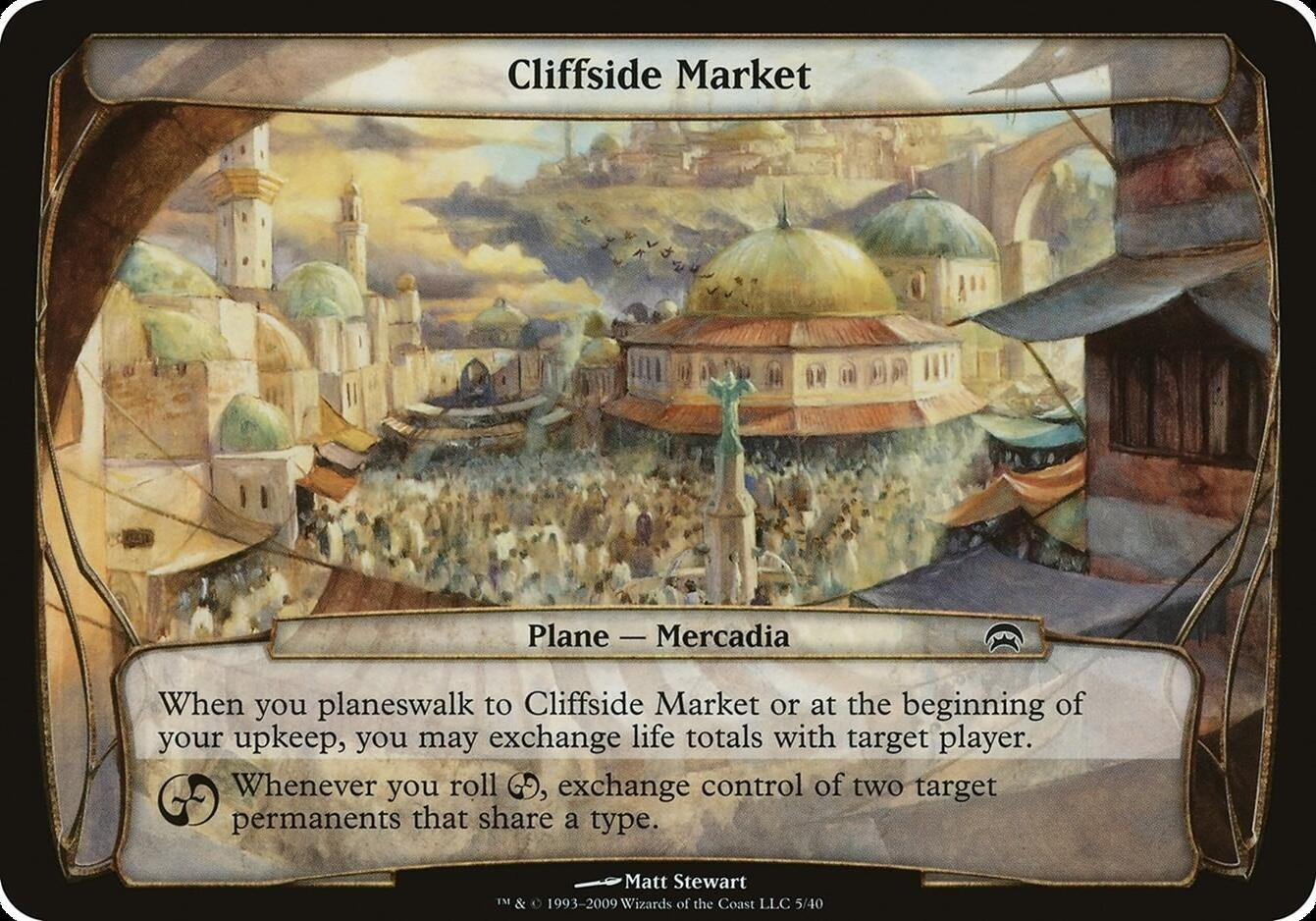 Image for Cliffside Market (Planechase) (Oversize Cards) - Magic: The Gathering
