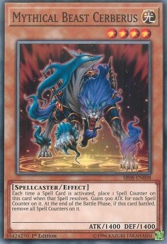 Mythical Beast Cerberus - Structure Deck: Order of the Spellcasters (Common) [SR08-008]