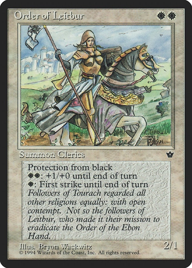 Image for Order of Leitbur (Wackwitz) (Facing Right) (Fallen Empires) - Magic: The Gathering