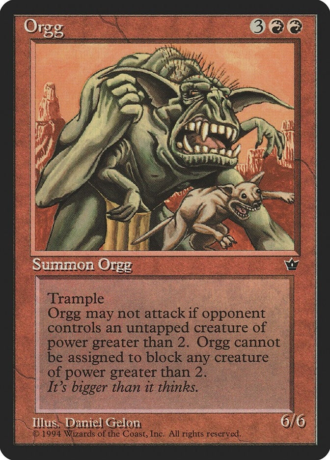 Image for Orgg (Fallen Empires) - Magic: The Gathering