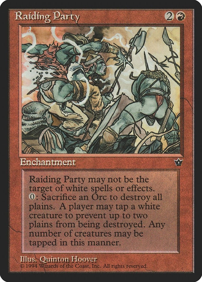 Image for Raiding Party (Fallen Empires) - Magic: The Gathering