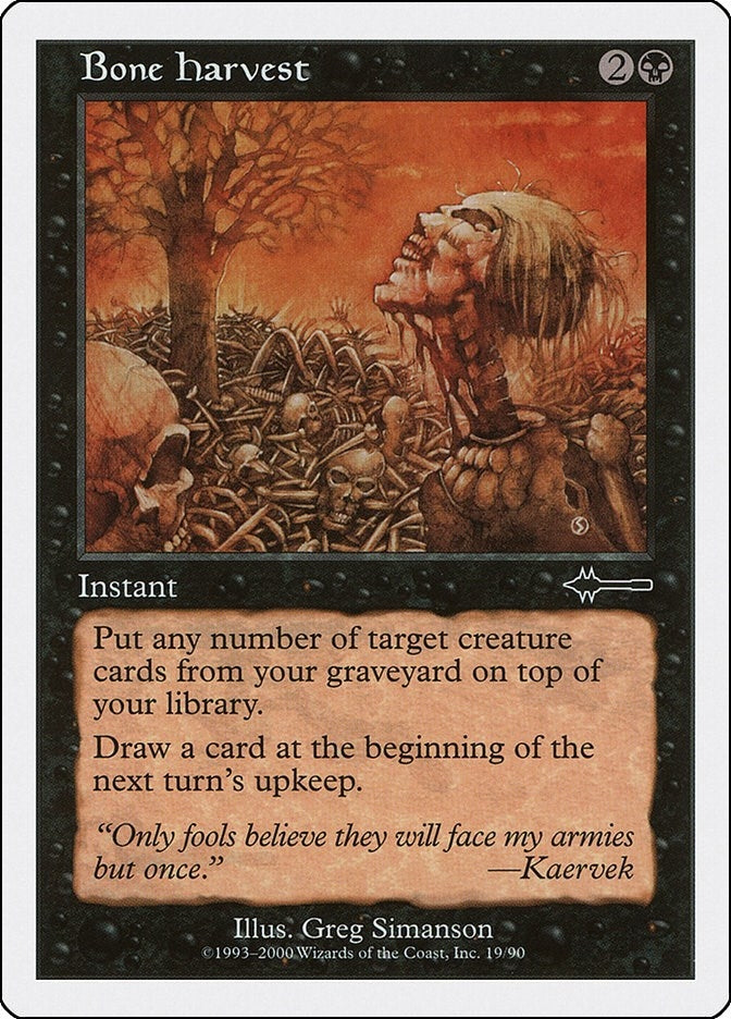 Image for Bone Harvest (Beatdown Box Set) (19) - Magic: The Gathering