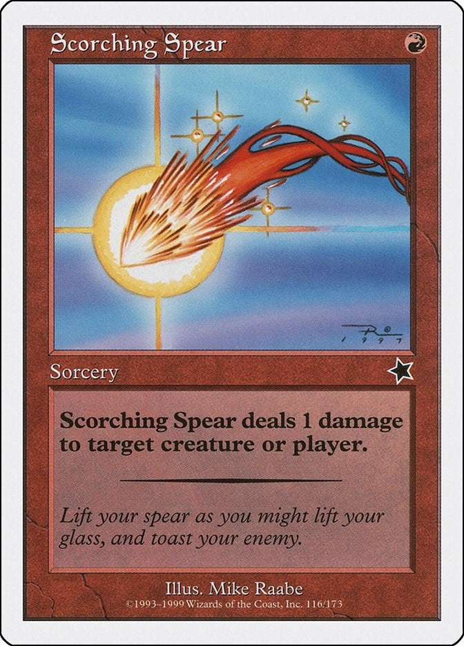 Image for Scorching Spear (Starter 1999) (116) - Magic: The Gathering