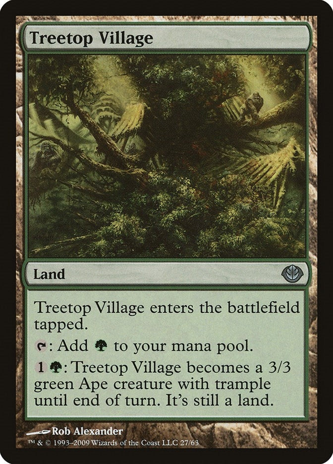 Image for Treetop Village (Duel Decks: Garruk vs. Liliana) (27) - Magic: The Gathering