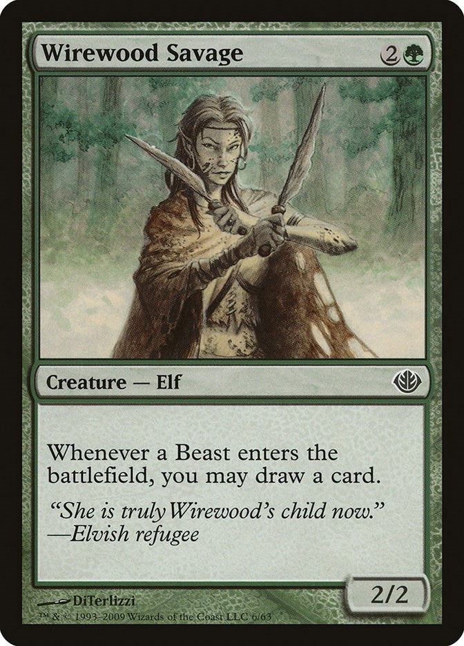 Image for Wirewood Savage (Duel Decks: Garruk vs. Liliana) (6) - Magic: The Gathering