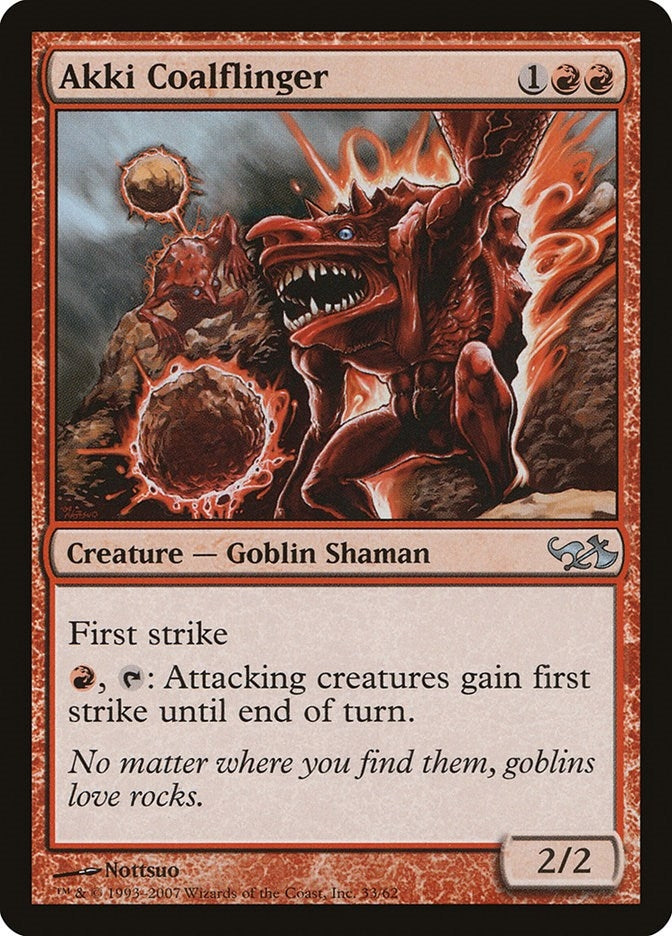 Image for Akki Coalflinger (Duel Decks: Elves vs. Goblins) (33) - Magic: The Gathering