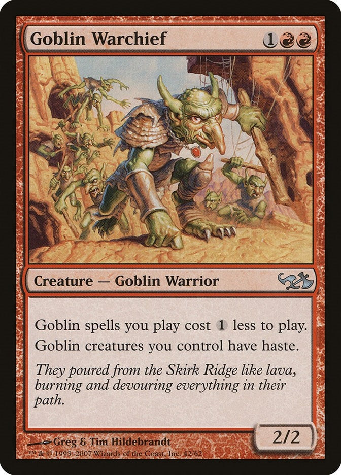 Image for Goblin Warchief (Duel Decks: Elves vs. Goblins) (42) - Magic: The Gathering