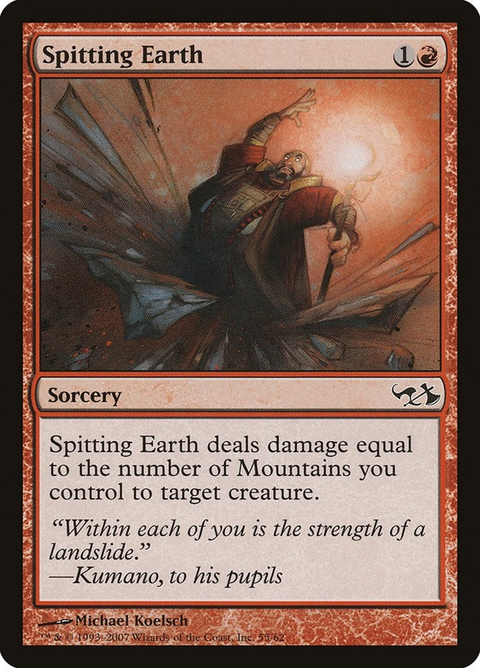 Image for Spitting Earth (Duel Decks: Elves vs. Goblins) (55) - Magic: The Gathering