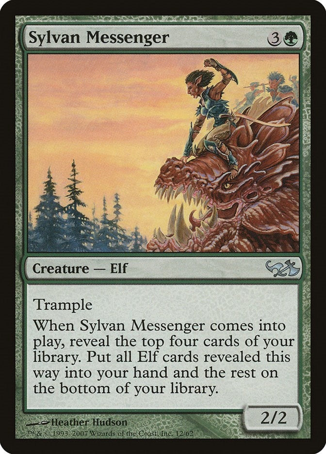 Image for Sylvan Messenger (Duel Decks: Elves vs. Goblins) (12) - Magic: The Gathering