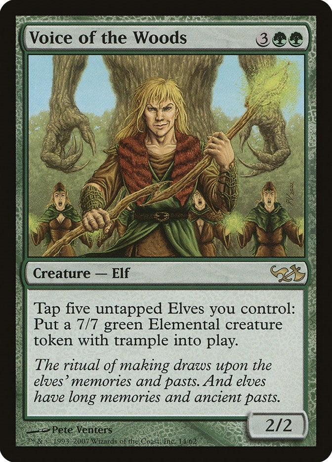 Image for Voice of the Woods (Duel Decks: Elves vs. Goblins) (14) - Magic: The Gathering
