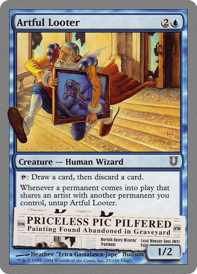 Image for Artful Looter (Unhinged) (25) - Magic: The Gathering