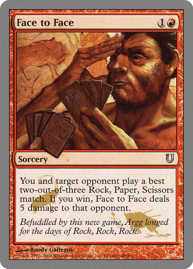 Image for Face to Face (Unhinged) (76) - Magic: The Gathering