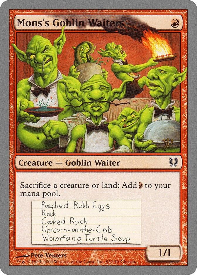 Image for Mons's Goblin Waiters (Unhinged) (82) - Magic: The Gathering