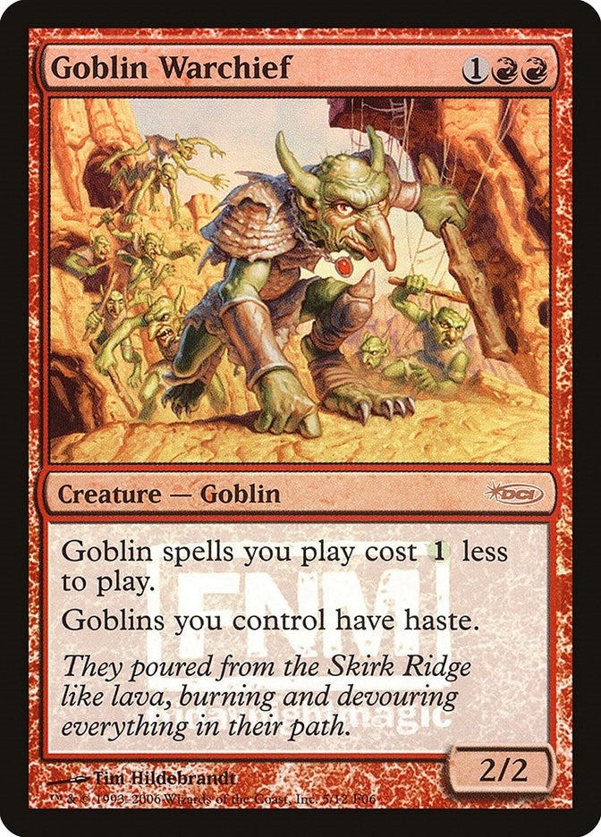 Image for Goblin Warchief (2006) (FNM Promos) (5) - Magic: The Gathering