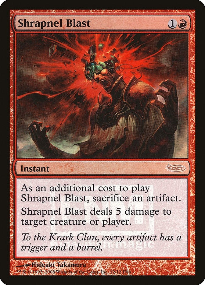 Image for Shrapnel Blast (FNM Promos) (12) - Magic: The Gathering