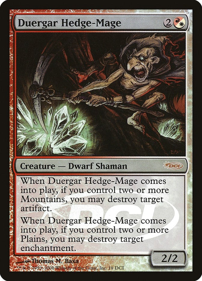 Image for Duergar Hedge-Mage (WPN & Gateway Promos) (19) - Magic: The Gathering