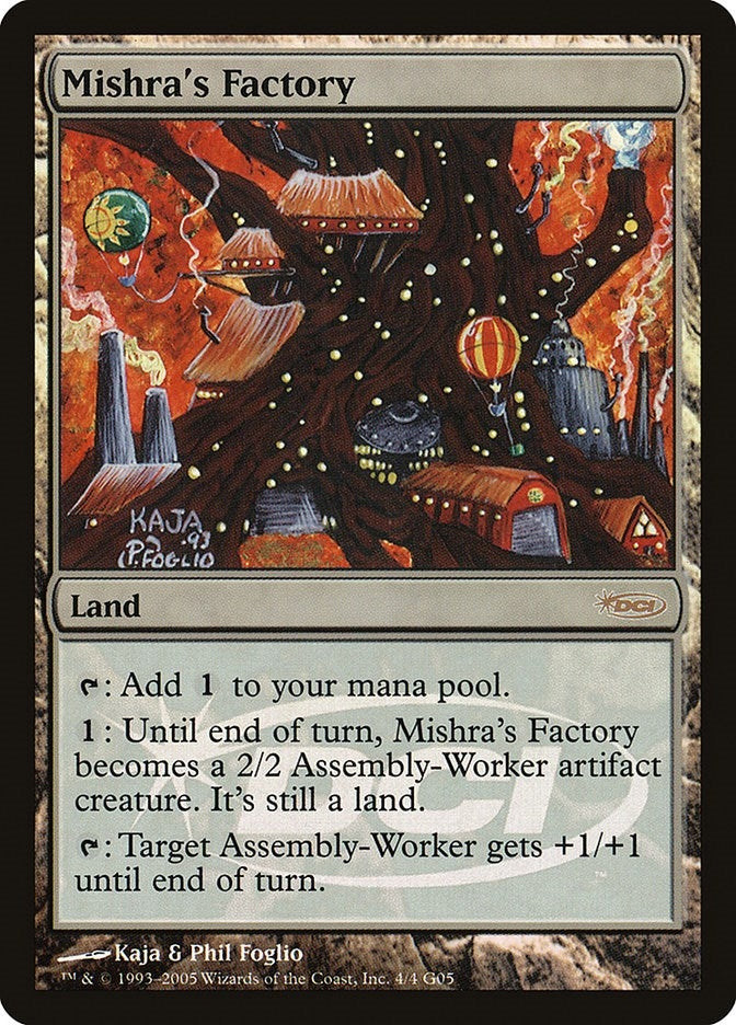 Image for Mishra's Factory (Judge Promos) (4) - Magic: The Gathering